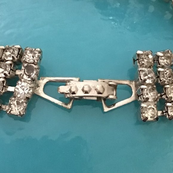Vintage Multi Strand Rhinestone Bracelet - Picture 15 of 16